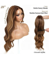 Body Wave Lace Front Wig human blend wig