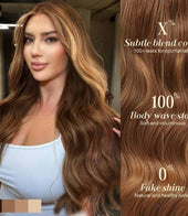 Body Wave Lace Front Wig human blend wig