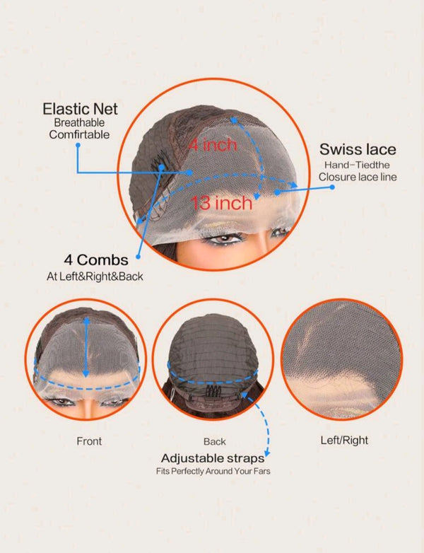 Heat Resistant Front Lace Wig(human blend)